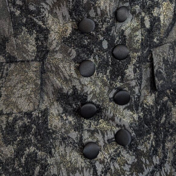 V. Bianca Nygard Metallic Floral Tux Blazer - Picture 4 of 9